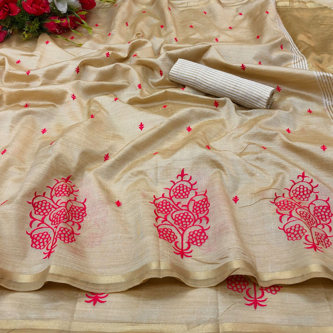 Maahi 11 Soft Irod Silk Saree with Embroidery Flower Work Party Wear  Letest Fancy Desinger Silk Saree Collection